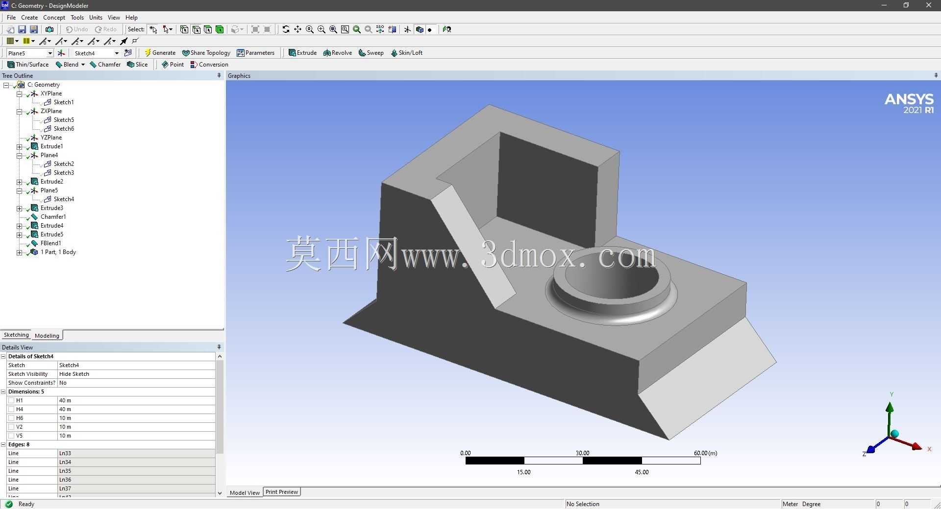 Modele 3D �� ANSYS Designer Modeler ��ʵ��