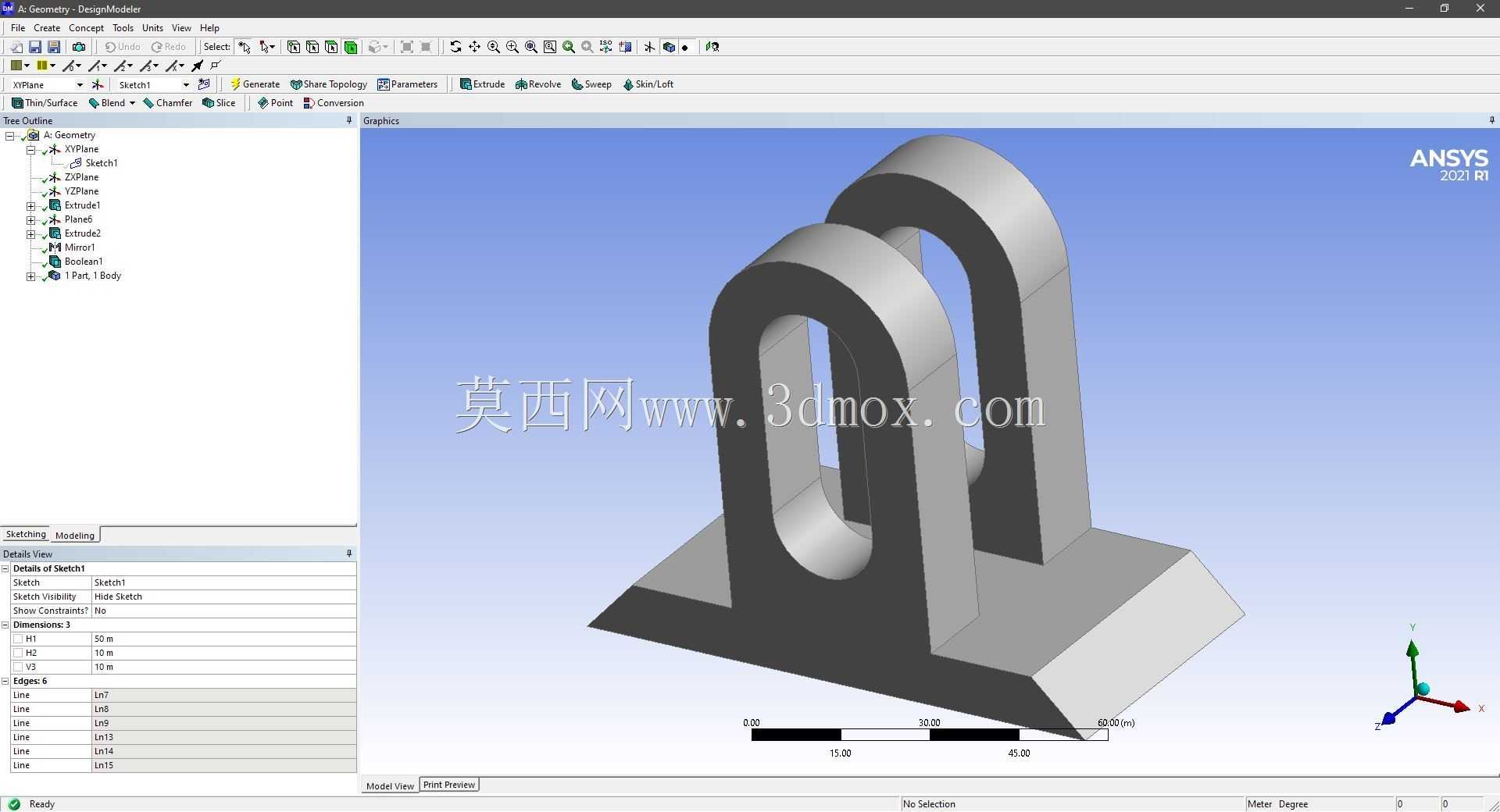 Modele 3D �� ANSYS Designer Modeler ��ʵ��
