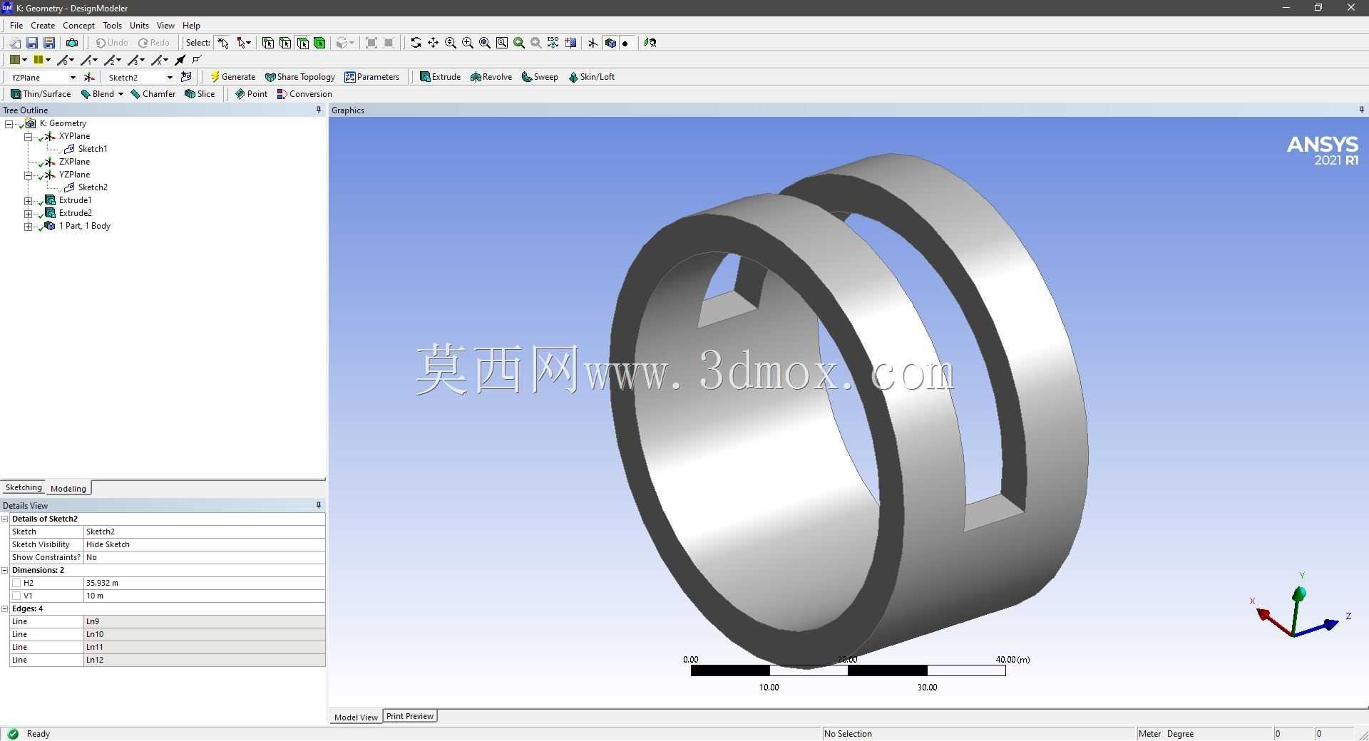 Modele 3D �� ANSYS Designer Modeler ��ʵ��