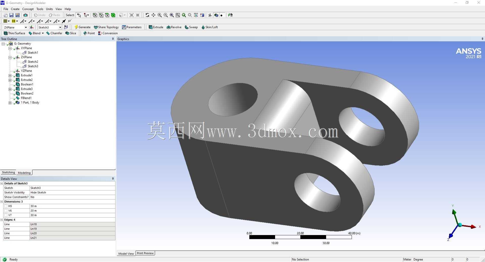 Modele 3D �� ANSYS Designer Modeler ��ʵ��