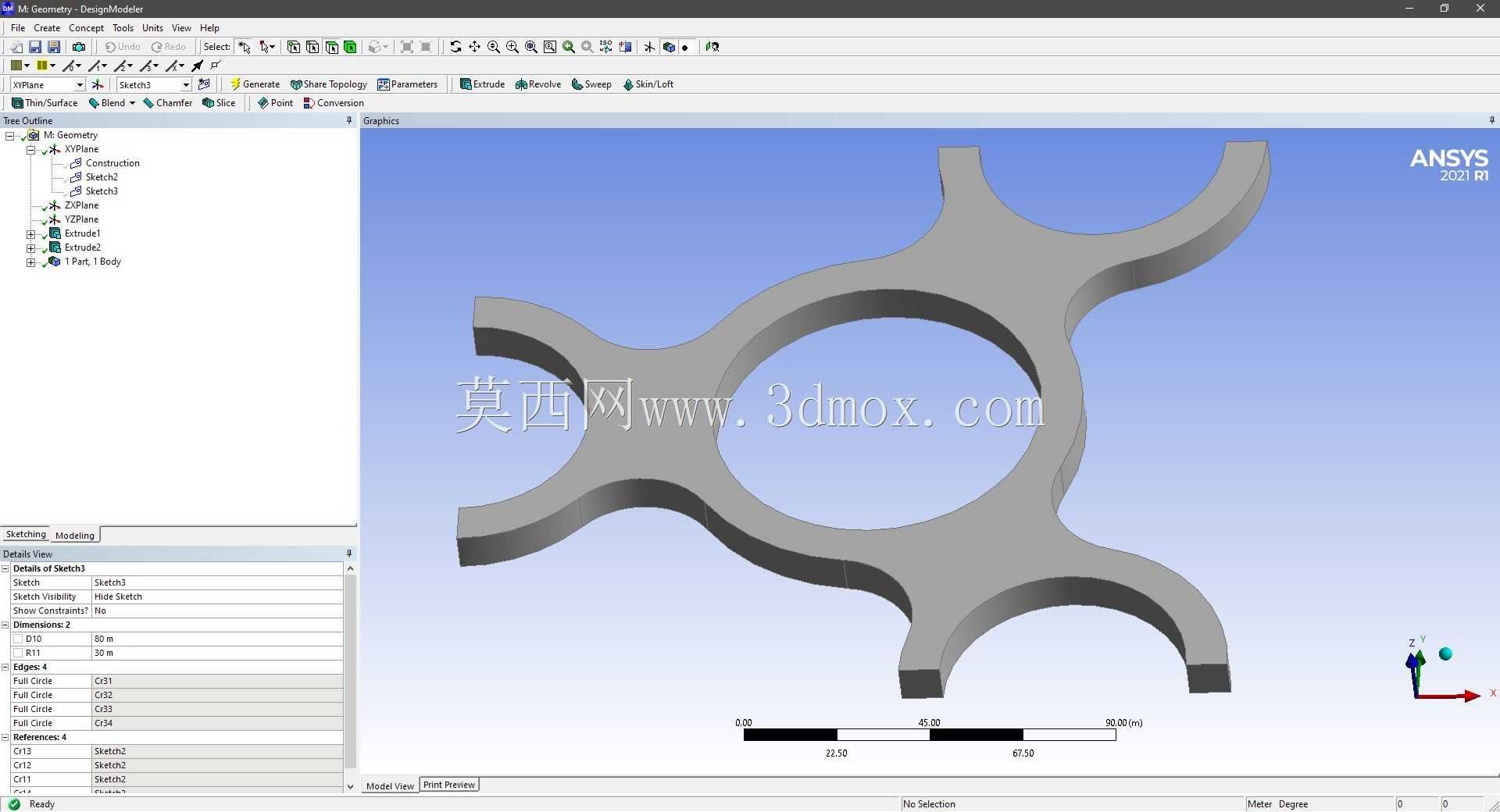 Modele 3D �� ANSYS Designer Modeler ��ʵ��