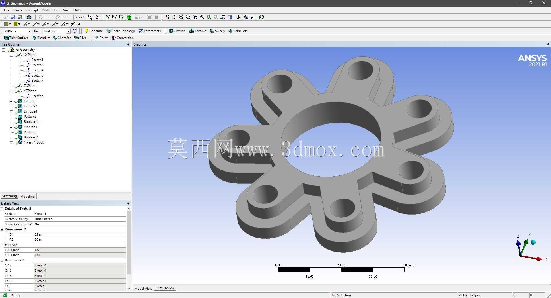 Modele 3D �� ANSYS Designer Modeler ��ʵ��