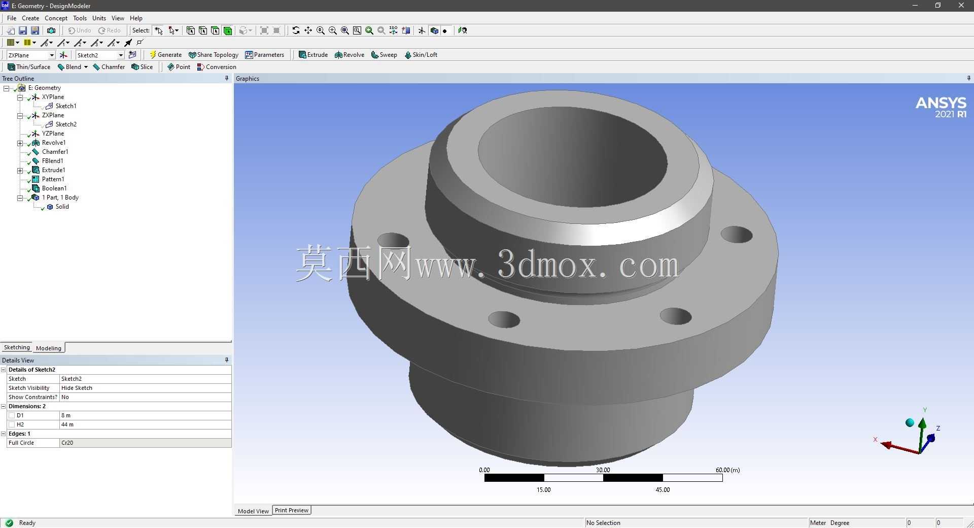 Modele 3D �� ANSYS Designer Modeler ��ʵ��