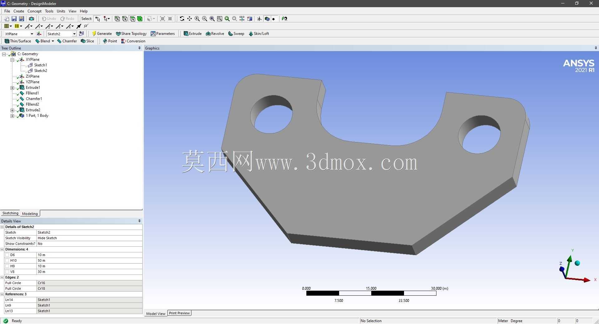 Modele 3D �� ANSYS Designer Modeler ��ʵ��