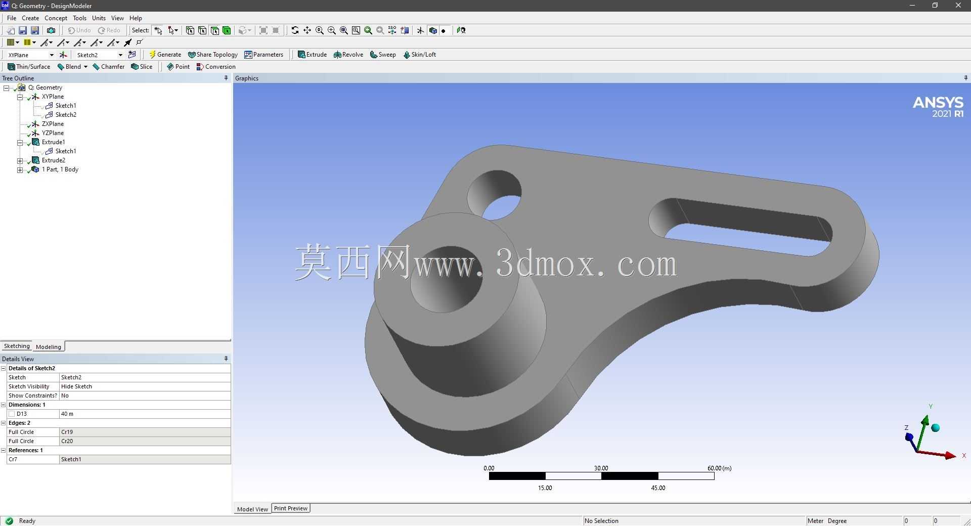 Modele 3D �� ANSYS Designer Modeler ��ʵ��