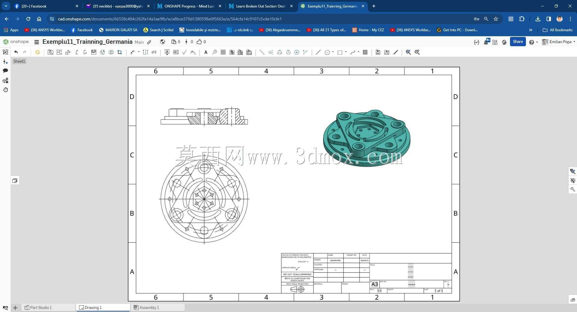 Modele Training Germania �� Onshape ��ʵ��