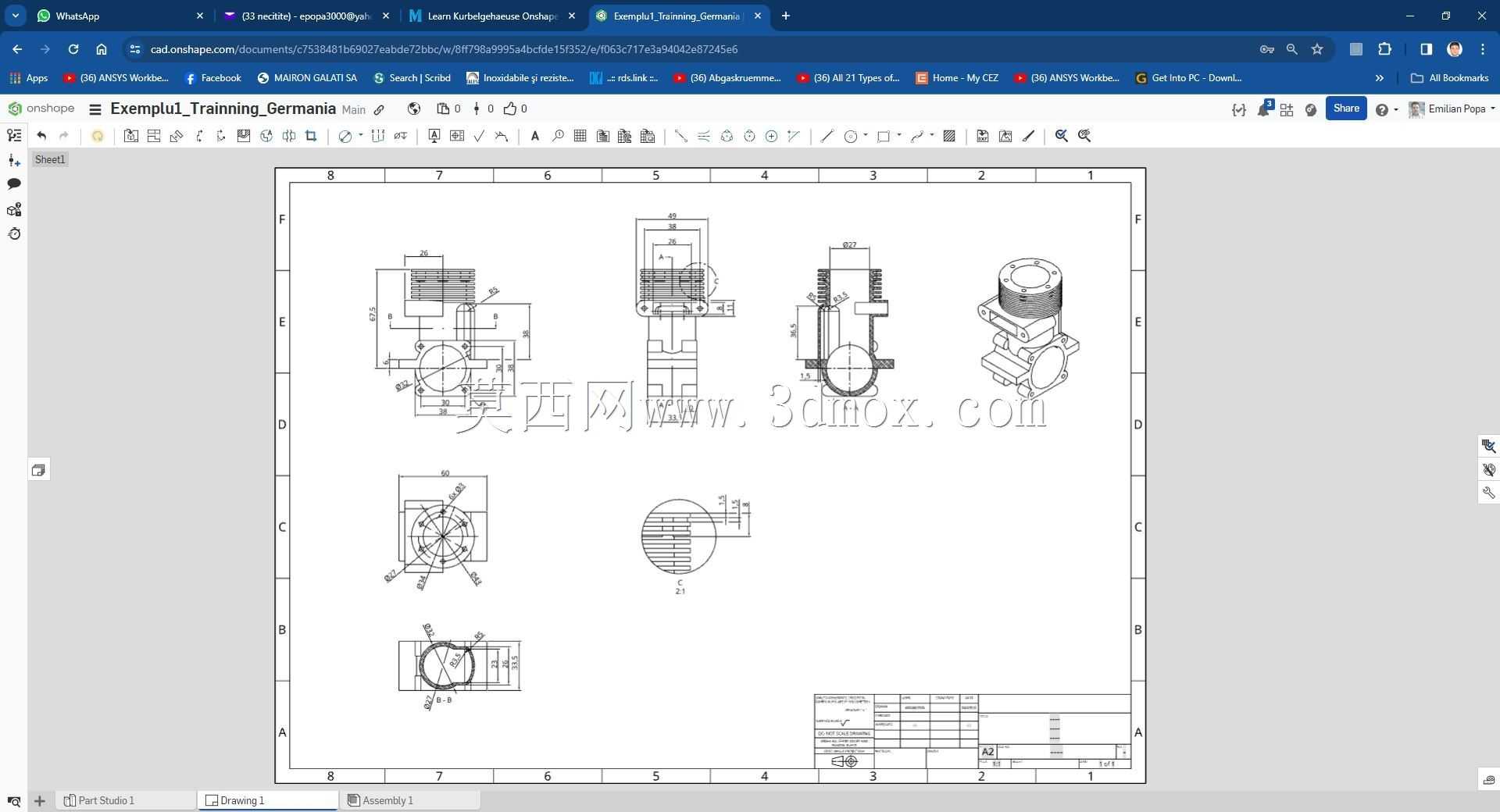 Modele Training Germania �� Onshape ��ʵ��