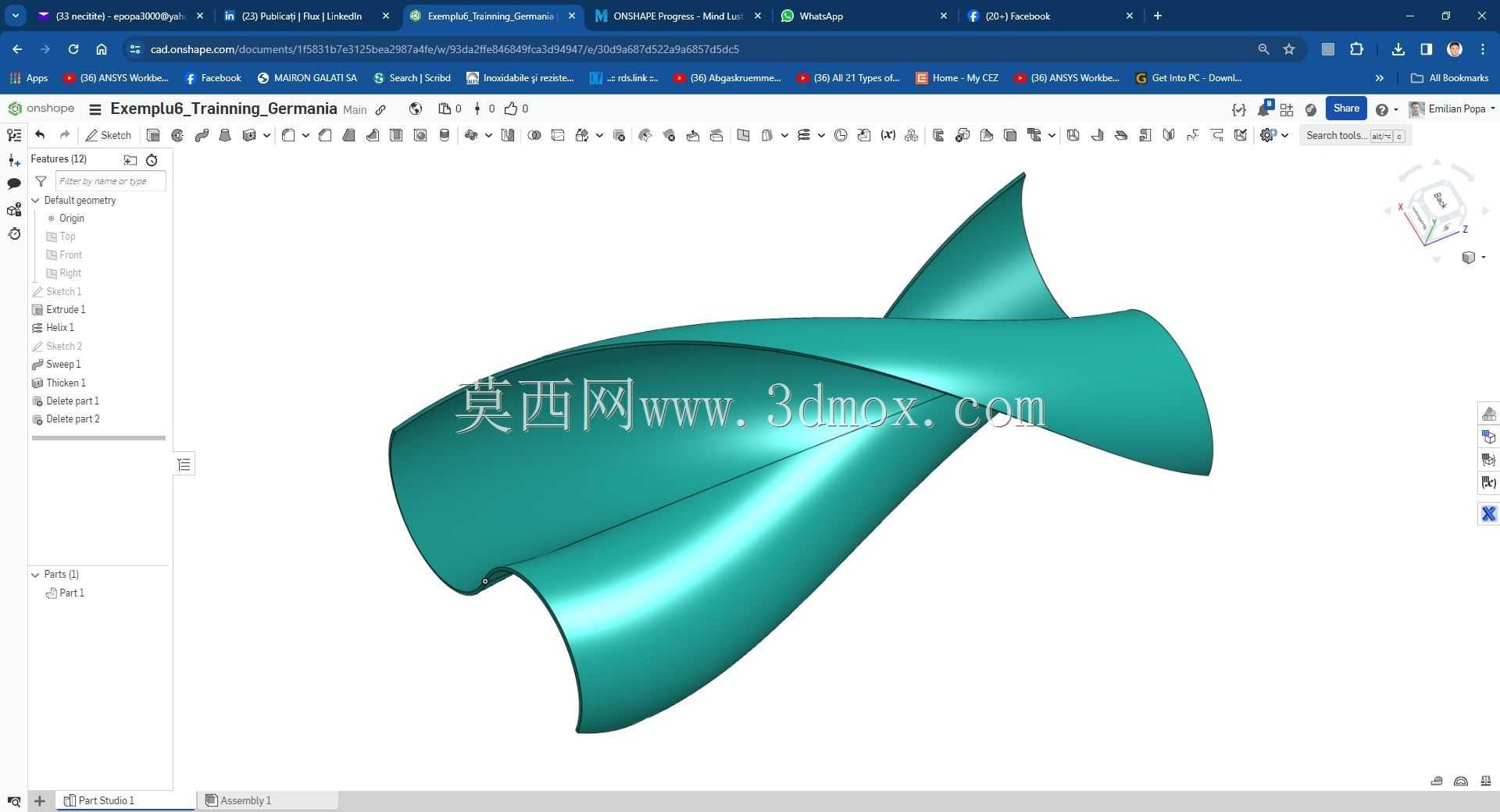 Modele Training Germania �� Onshape ��ʵ��