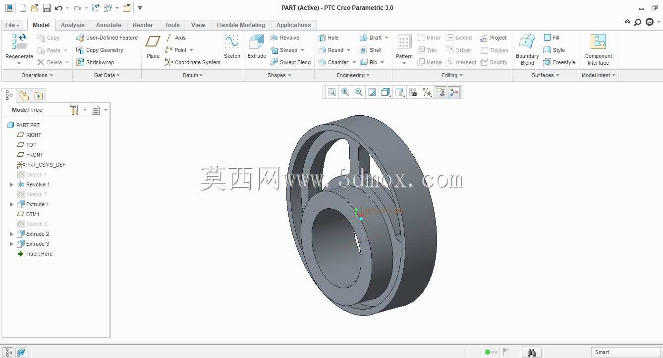 Ptc Creo ������ʵ��ģ��