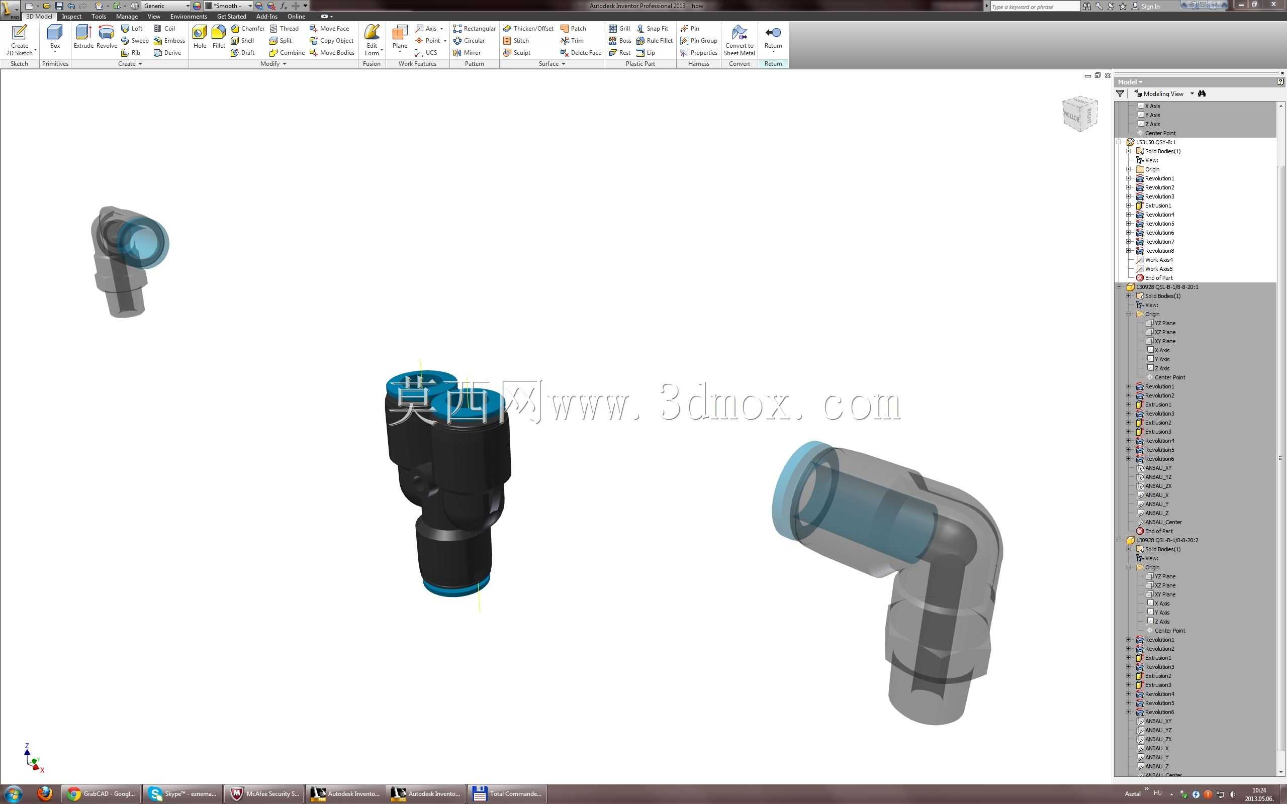 教程:如何使用 Autodesk Inventor 制作柔性软管/电线