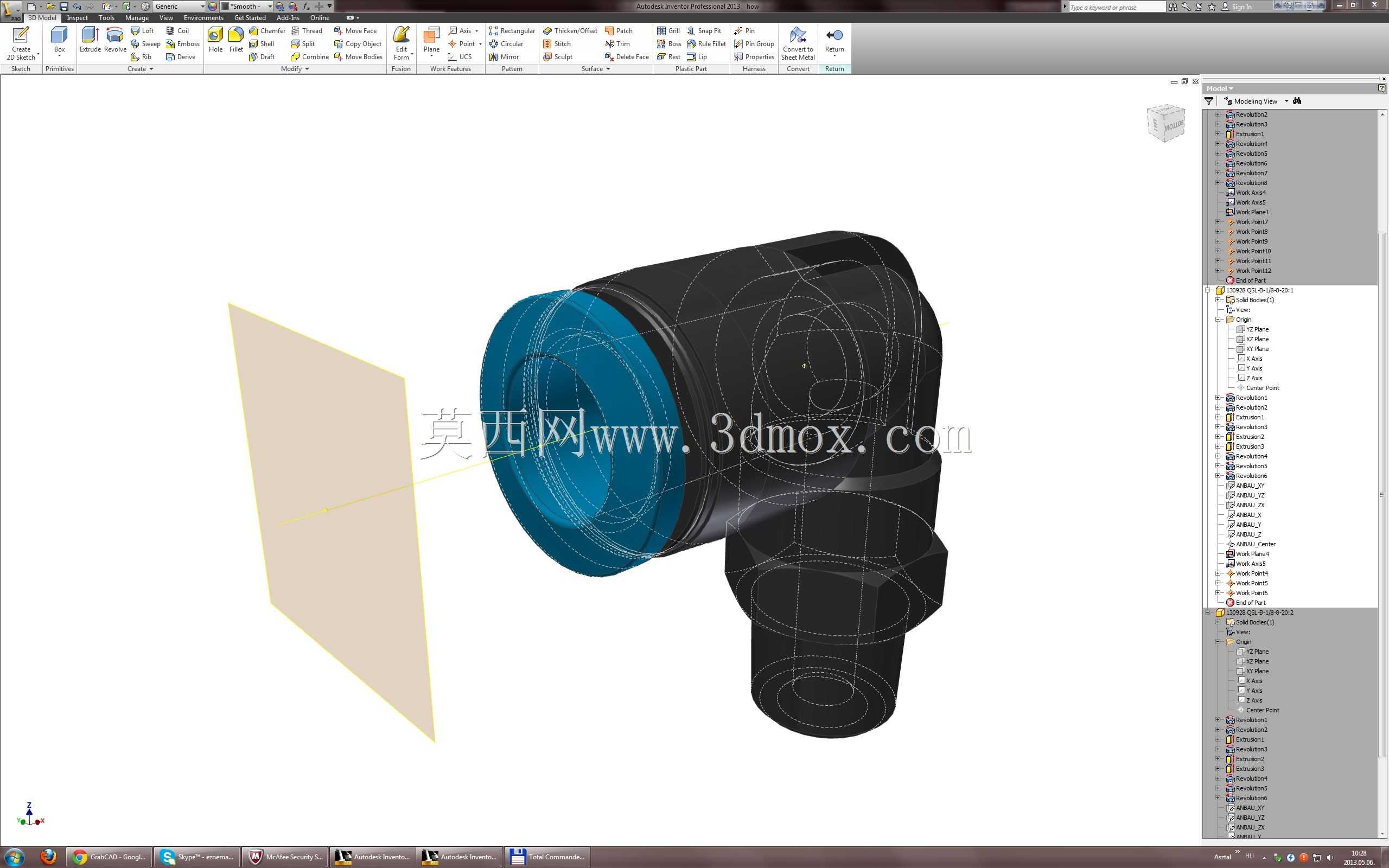 教程:如何使用 Autodesk Inventor 制作柔性软管/电线