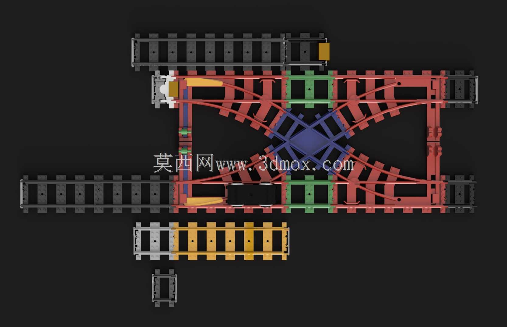 乐高城市直轨双开关