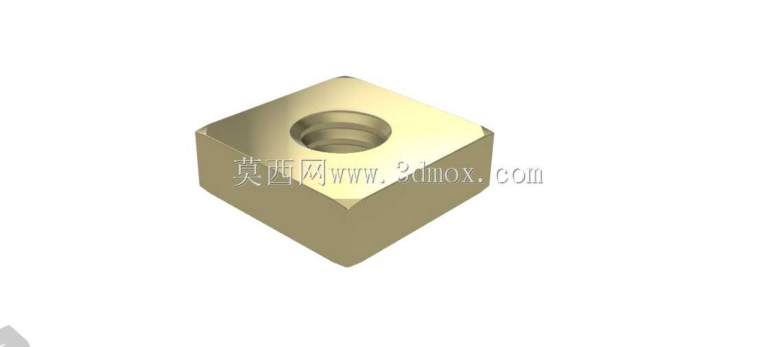 M4 x 0.7 mm方形螺母