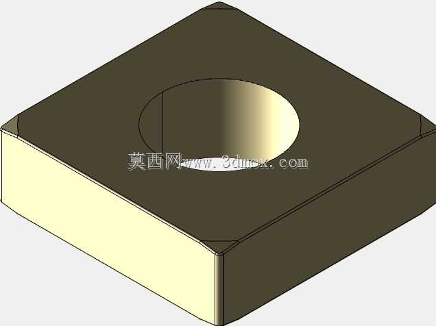 M4 x 0.7 mm方形螺母