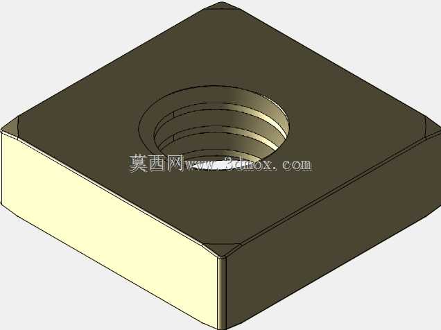 M4 x 0.7 mm方形螺母