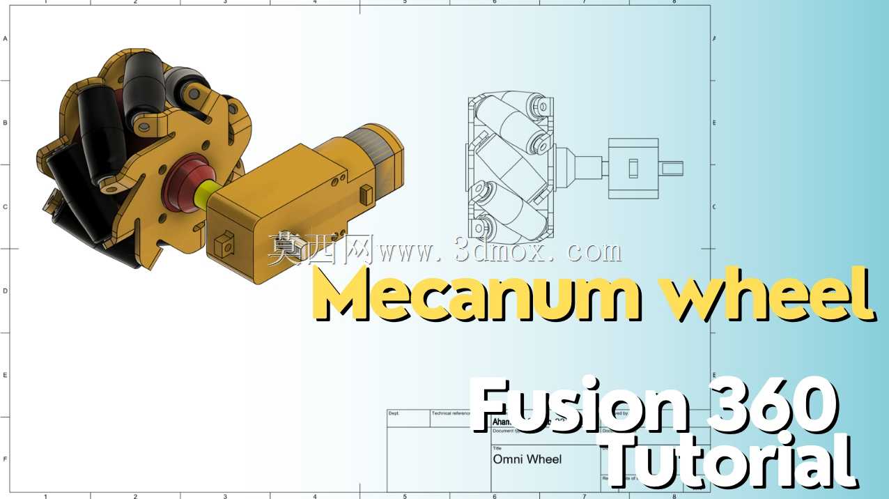 Fusion 360 Mecanum���֡�Omni����