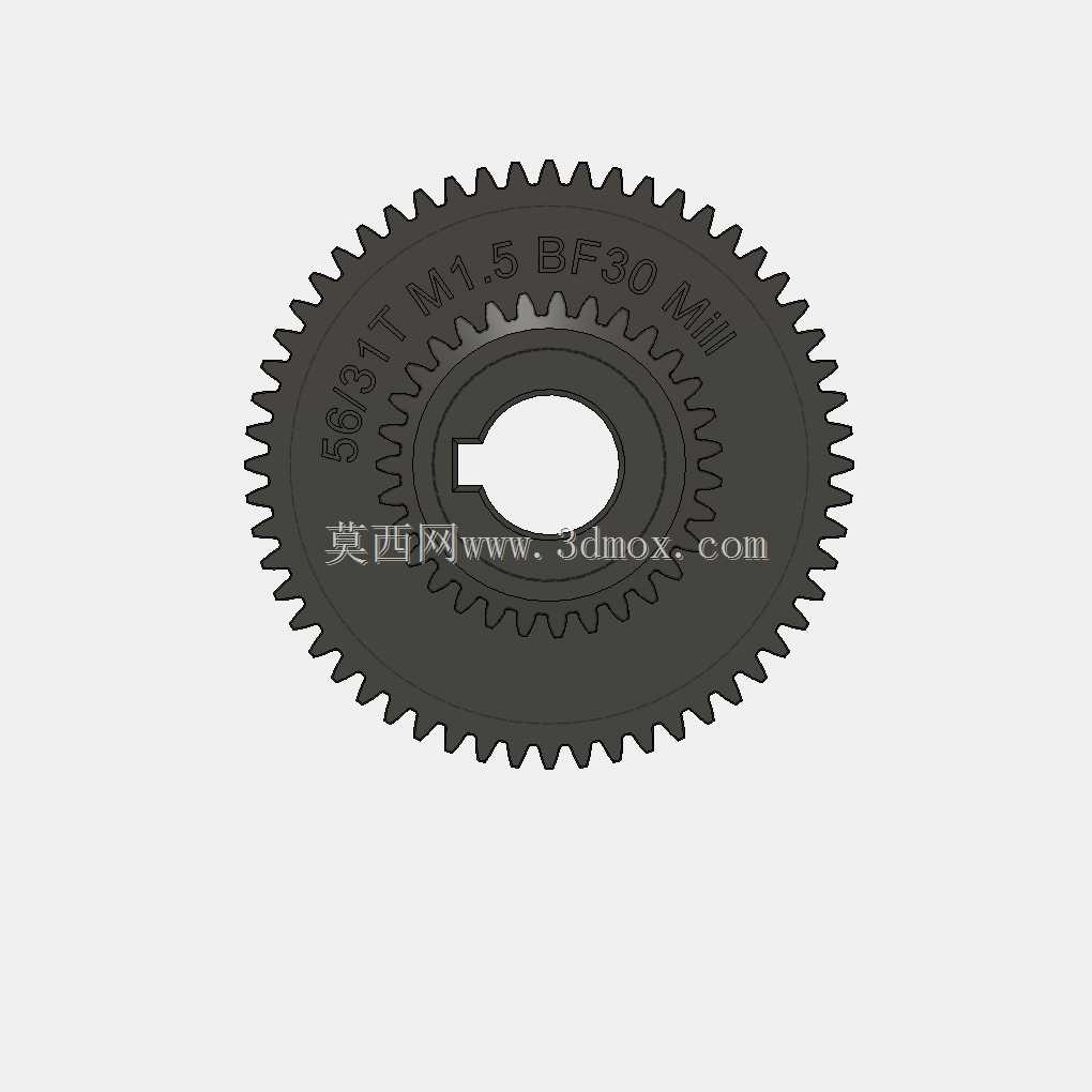用于PM-30 MVL BF30和类似台式轧机56/31 T 1.5模块的双正齿轮