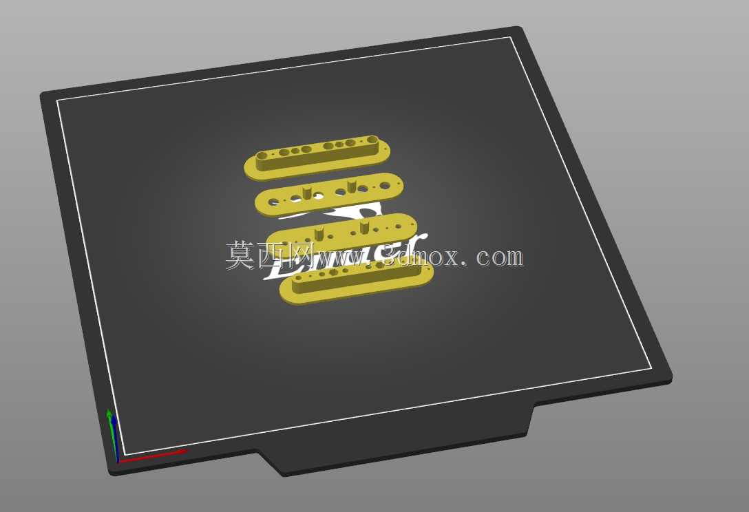 用于3D打印的参数化Humbucker Bobbins