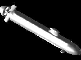 通用单弹头潜艇模型