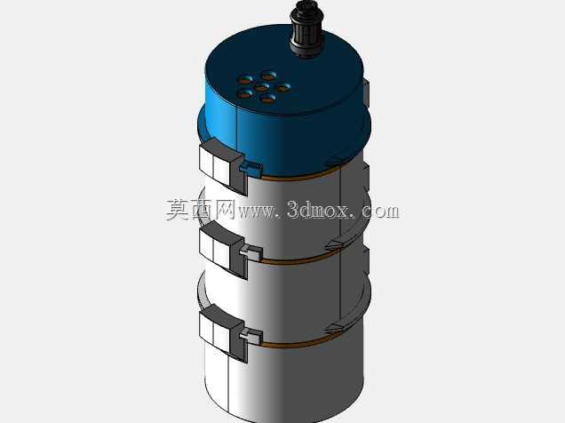 可扩展培养室防漏压入式生物反应器,3D打印,可重复使用,模块化设计,带密封气体控制