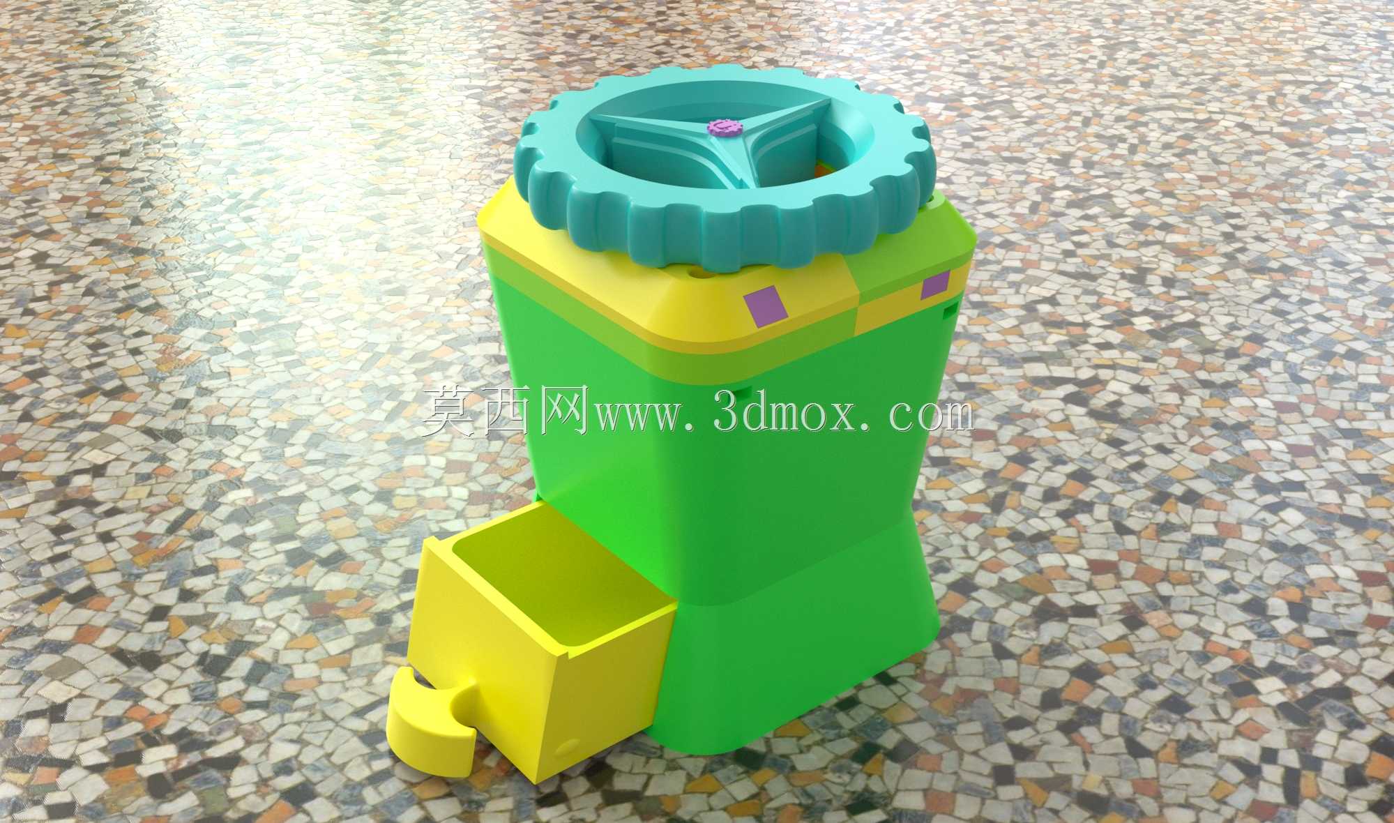 草药台风 - 3D打印旋风式粉碎杂草研磨器