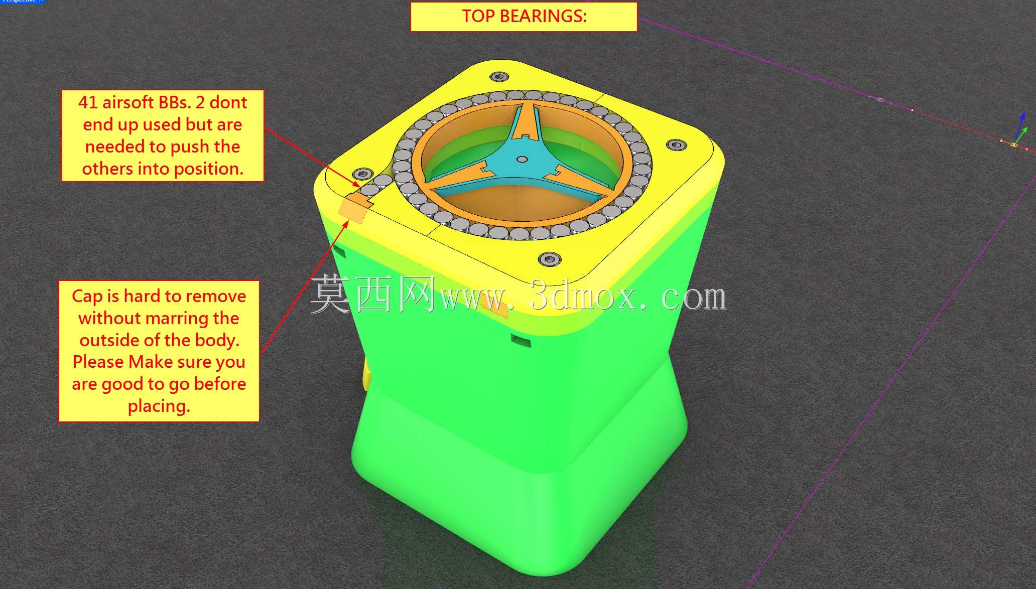 草药台风 - 3D打印旋风式粉碎杂草研磨器