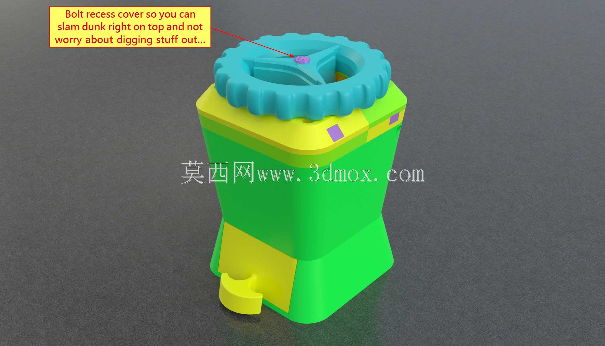 草药台风 - 3D打印旋风式粉碎杂草研磨器