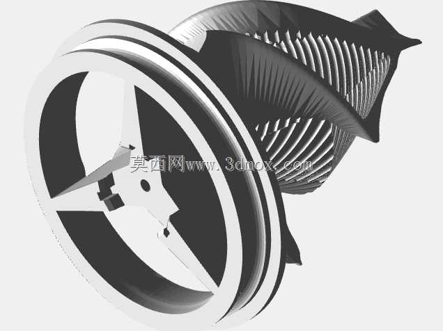 草药台风 - 3D打印旋风式粉碎杂草研磨器