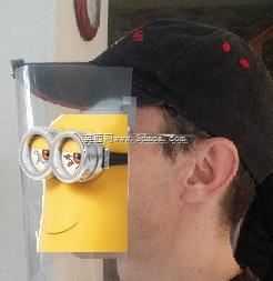 Visiere Covid pour casquette