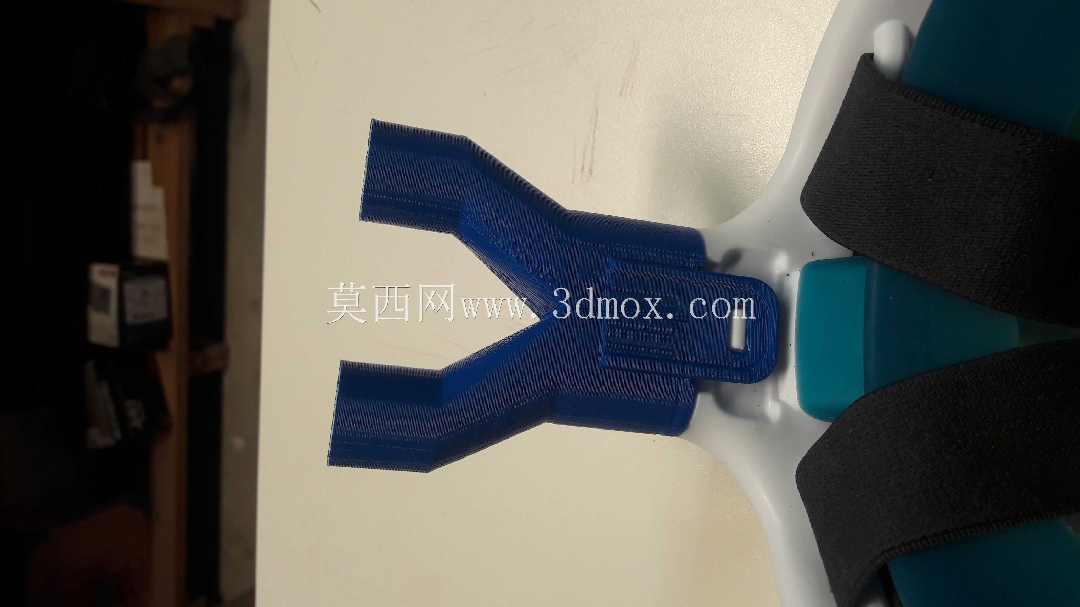Easybreath 双输出适配器 - 新冠病毒 - 快速打印 - 无需支撑材料
