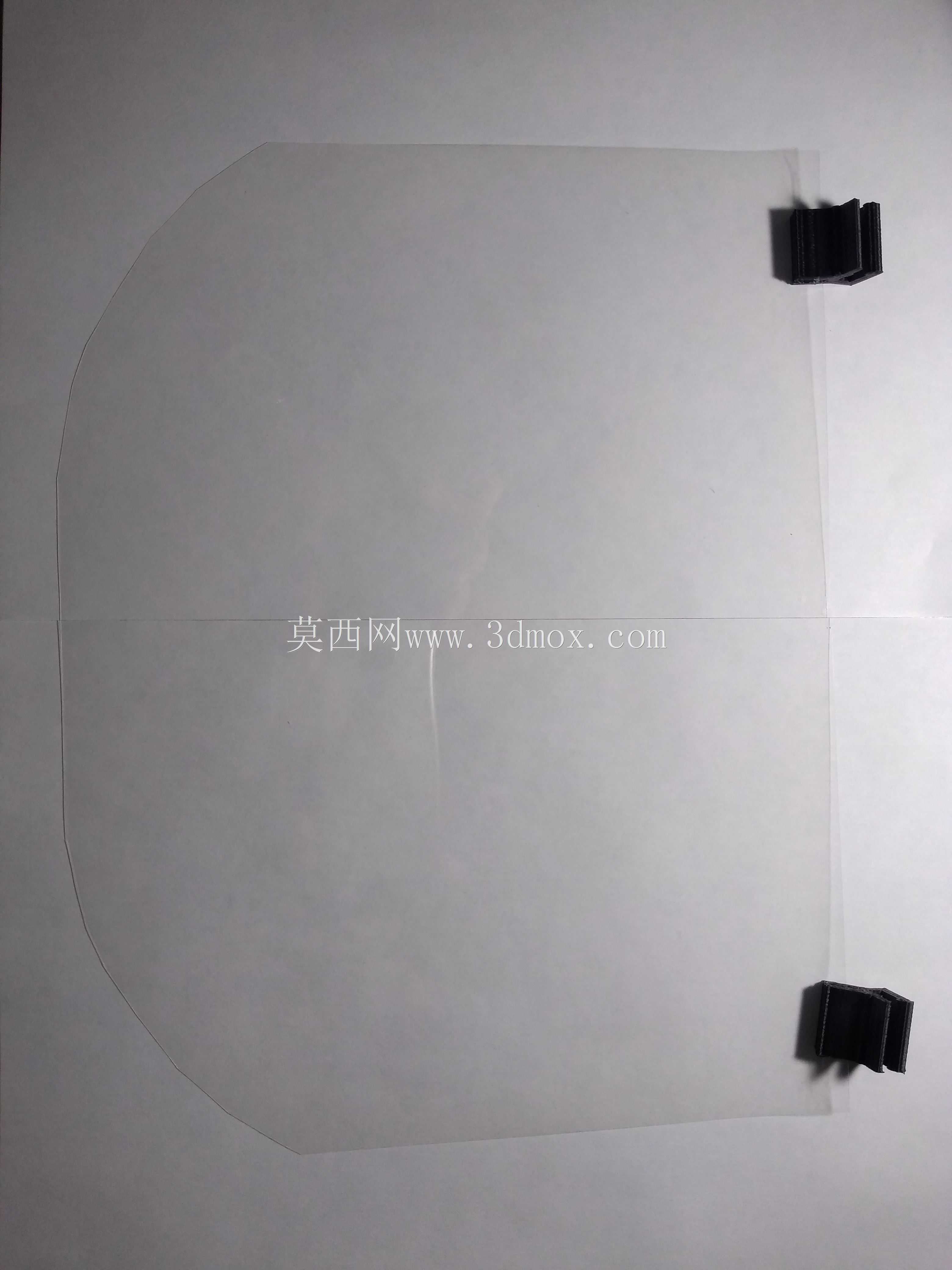 透明薄膜支撑帽,用于制作口罩,以保护面部免受新冠病毒感染