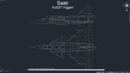 Saab AJS37 Viggen 2D