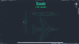 Saab J 32 Lansen 2D 
