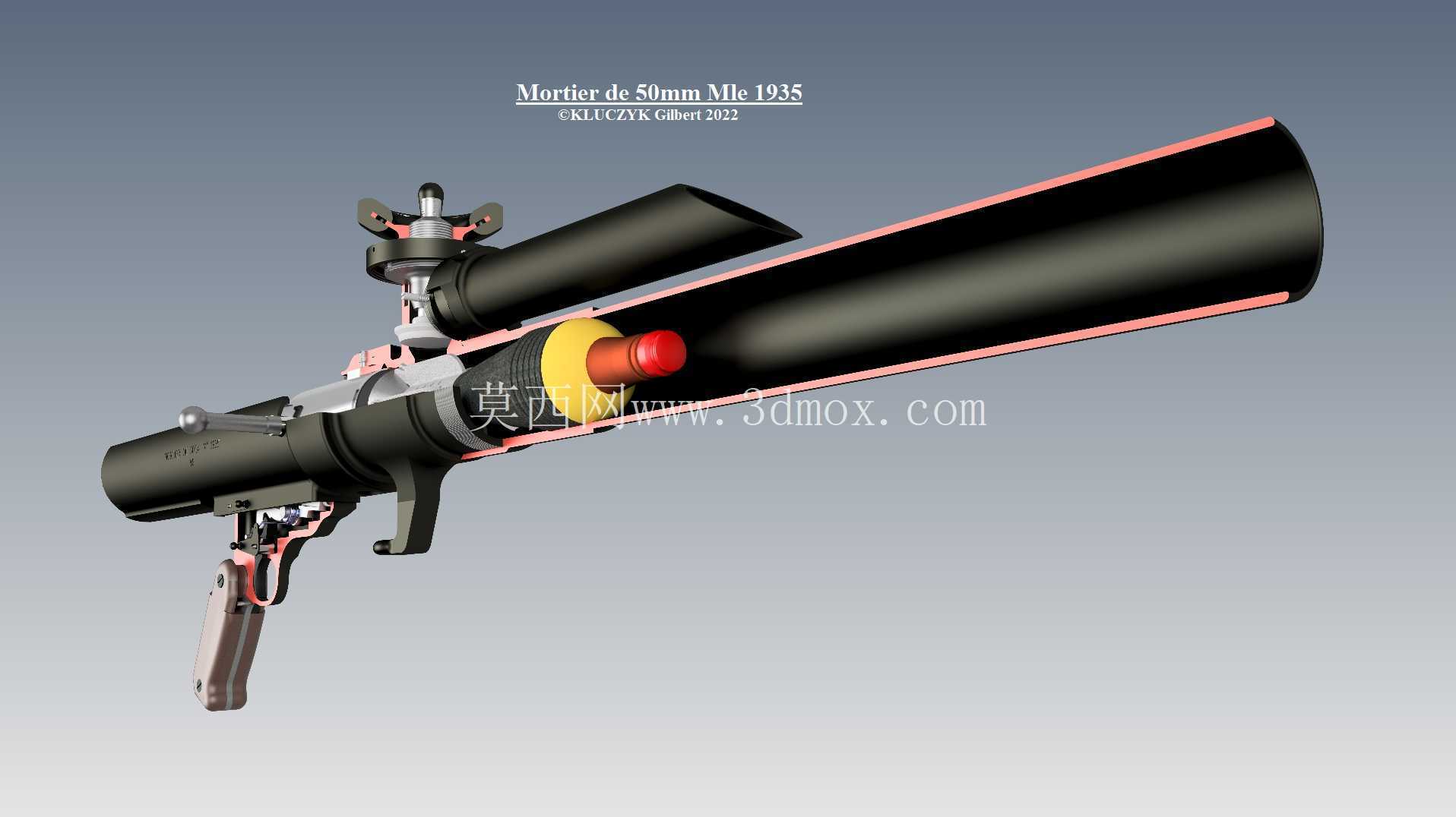 Mortier de 50mm de cloche (Ligne Maginot)