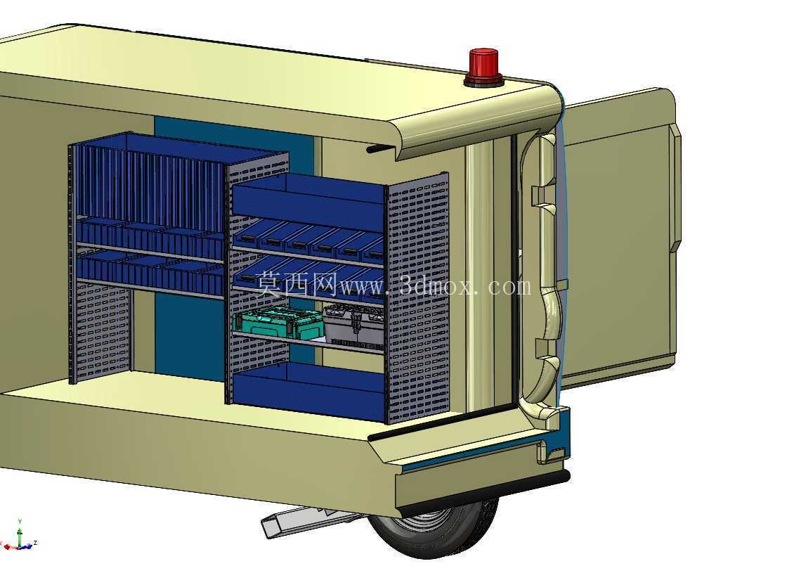 ???? 工业维护车 – 3D 模型 ????