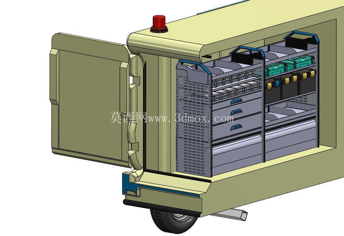???? 工业维护车 – 3D 模型 ????