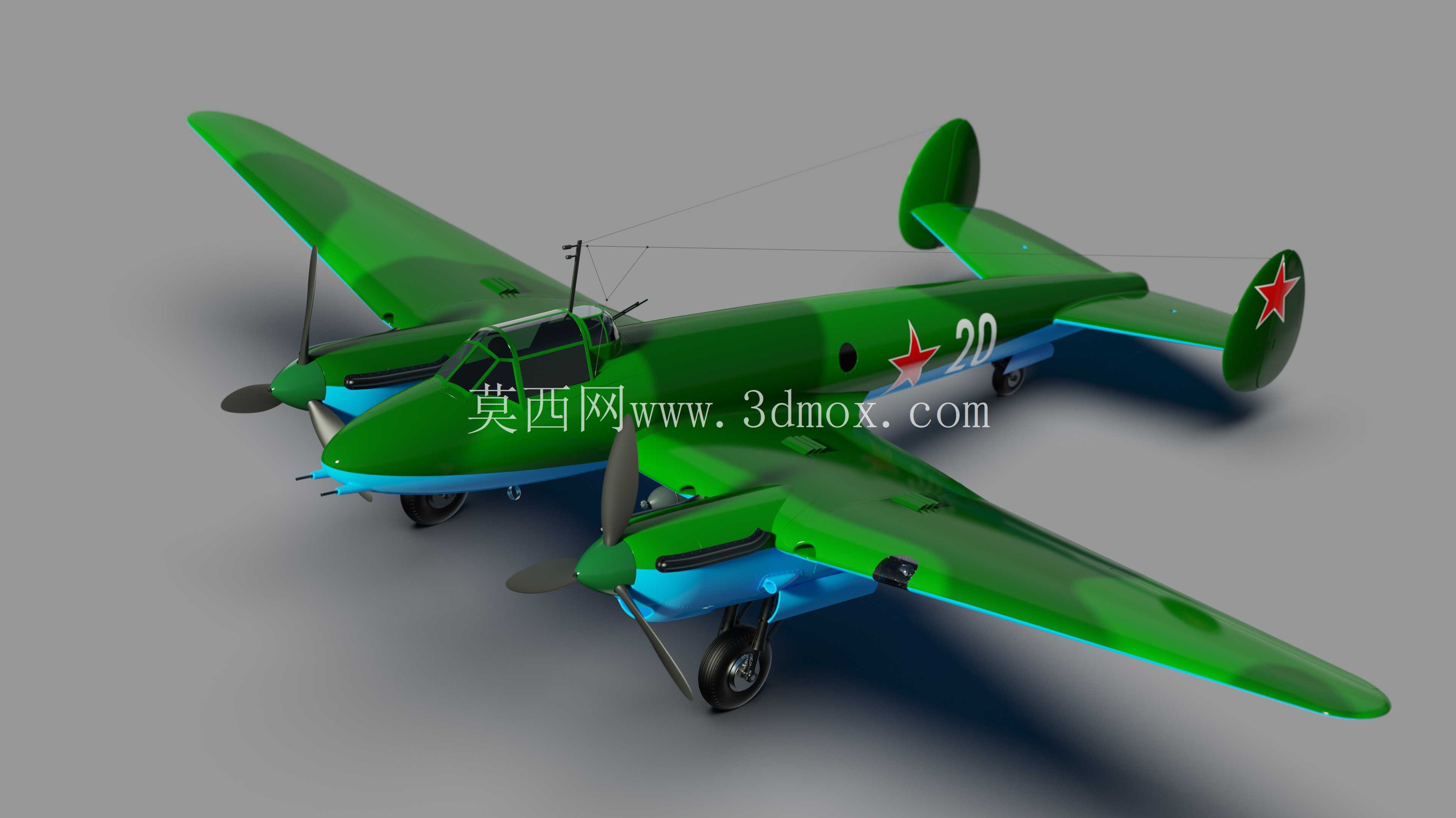 Pe-3是一款双引擎重型战斗机。
