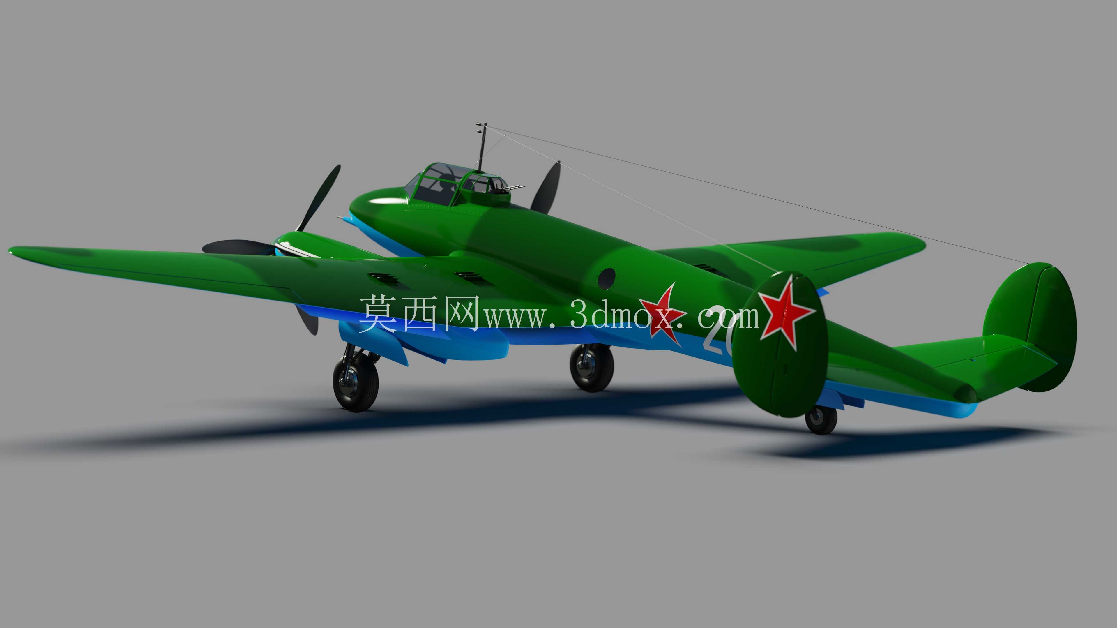 Pe-3是一款双引擎重型战斗机。