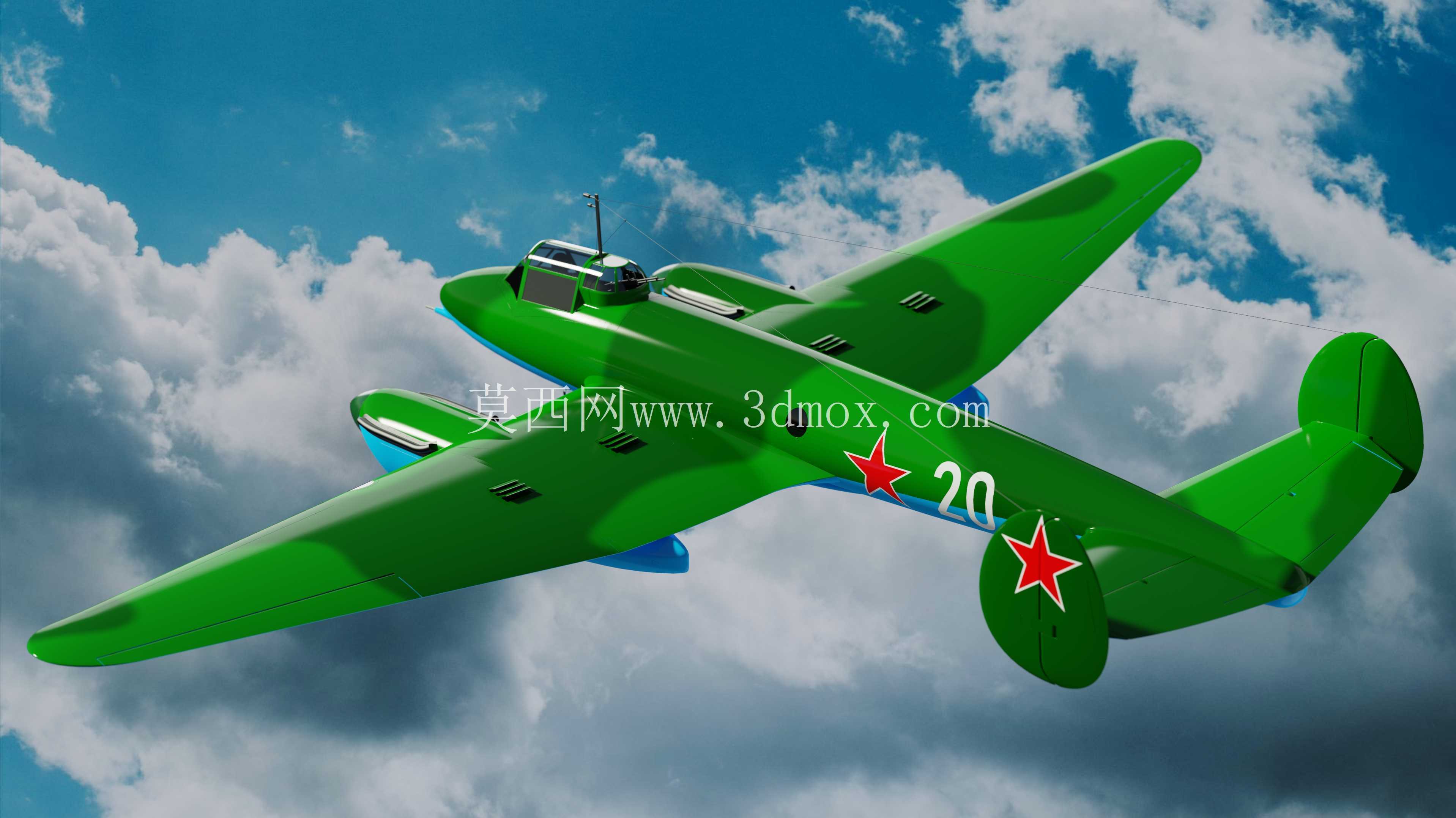 Pe-3是一款双引擎重型战斗机。