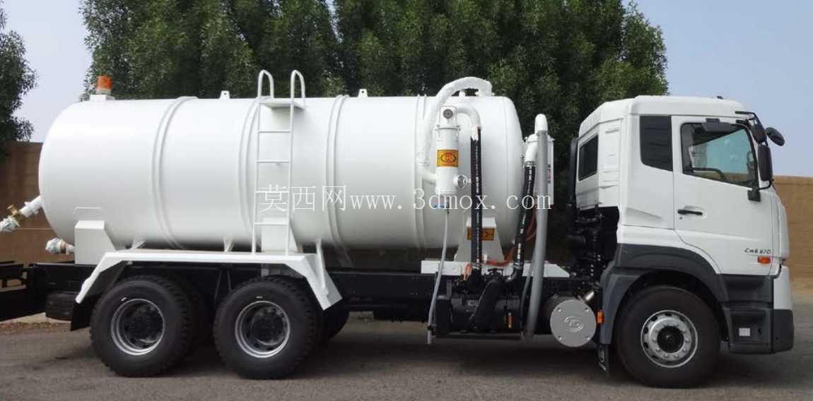 ????废水真空车:一项教育工程研究! CAD模型