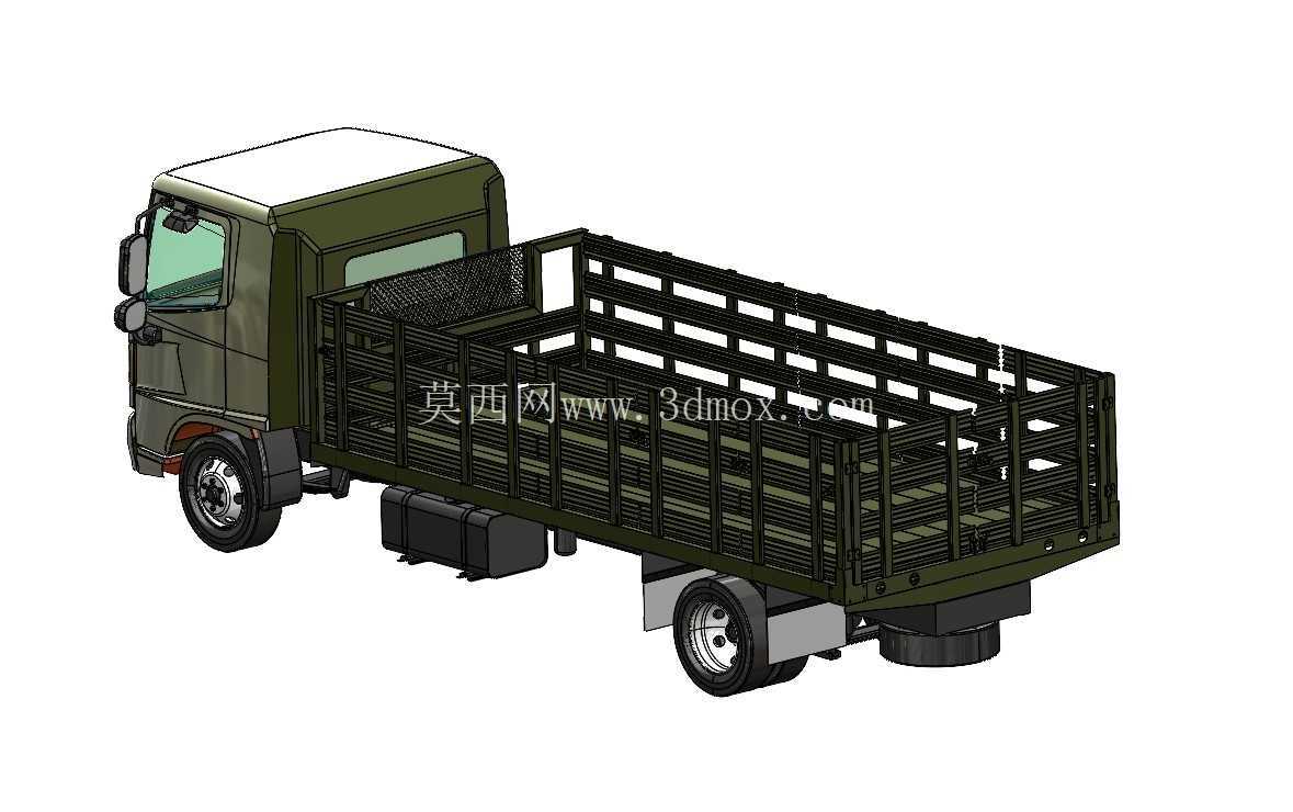 ??? 军用堆叠式货车 – 3D教学模型