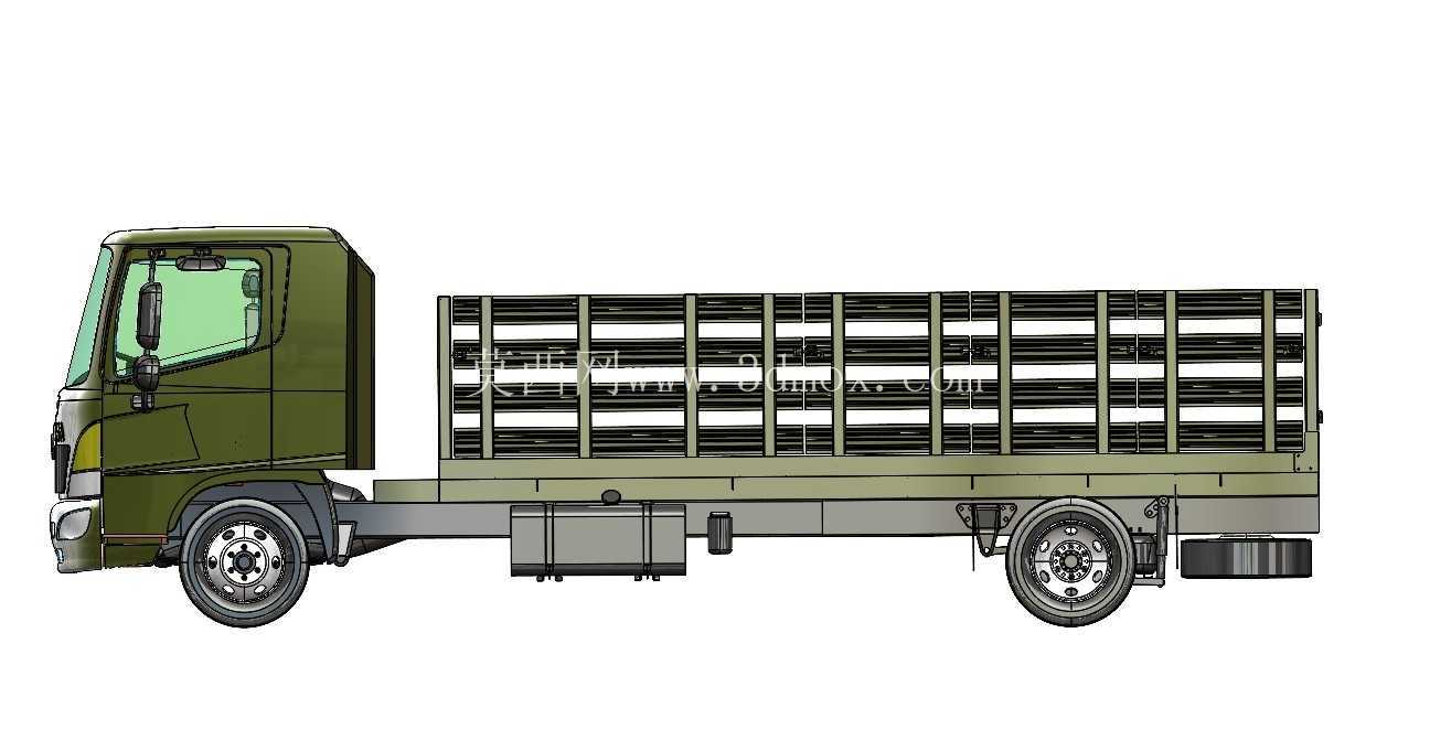 ??? 军用堆叠式货车 – 3D教学模型