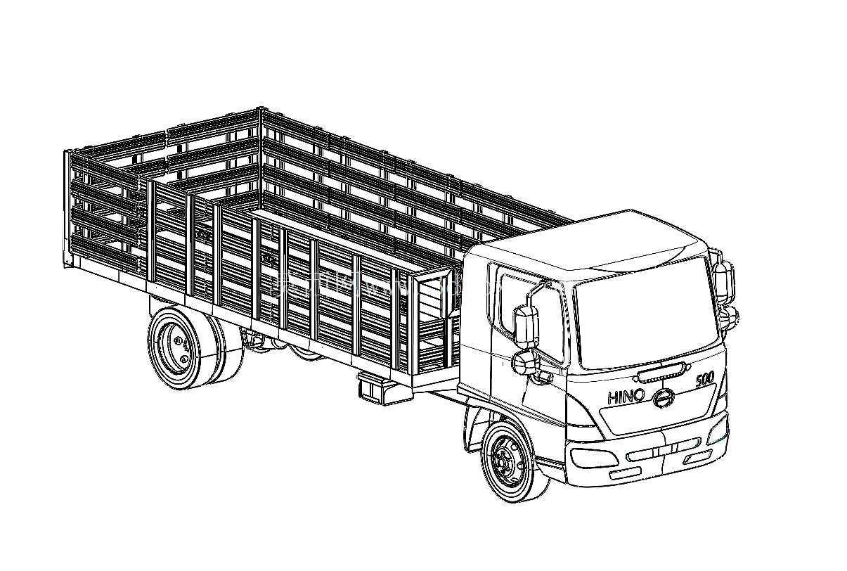 ??? 军用堆叠式货车 – 3D教学模型