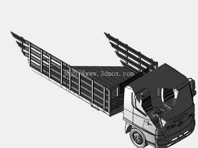 ??? 军用堆叠式货车 – 3D教学模型