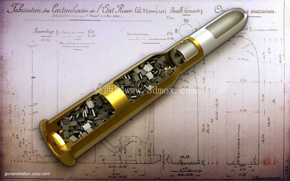 3֧Ī��-�ɸ�7.62 x 54R�ھ���ǹ��1891��