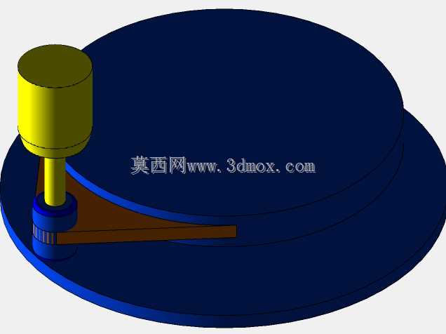 solidworks 2020中带有ani,ation的风力涡轮机三维模型
