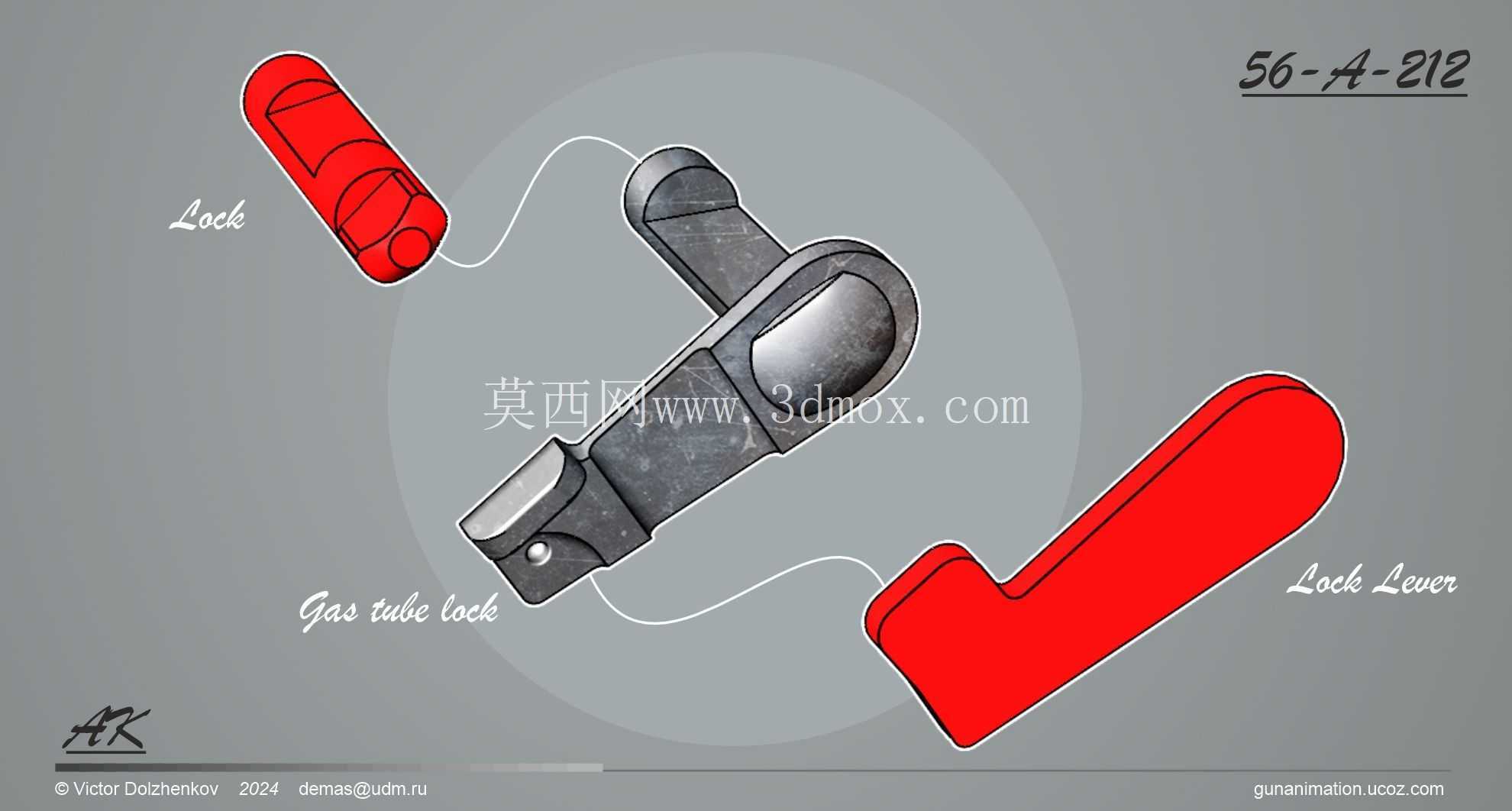 AK导气管锁定装置