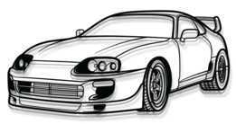 Supra MK4 Silhouette