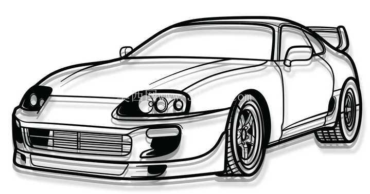Supra MK4 Silhouette