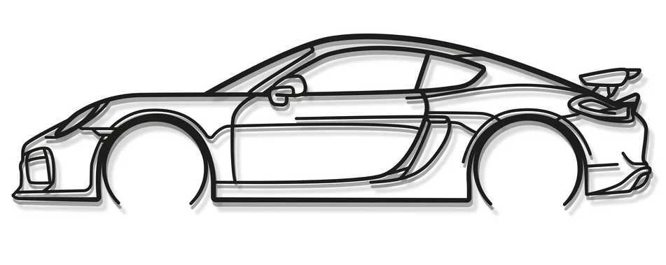 保时捷 Cayman GT4 981 2016 款轮廓